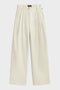 WHITE TECHNICAL COTTON MIEL TROUSERS