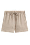 SHORTS DE LINO YERA BEIGE