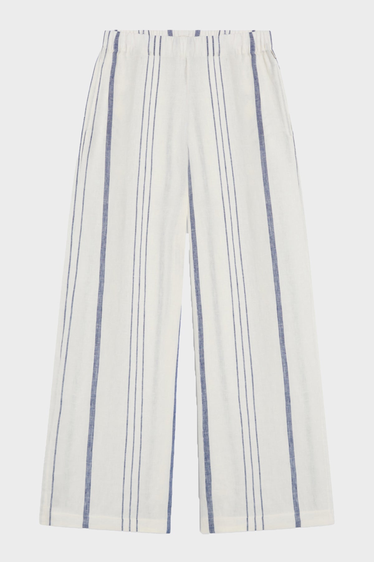 MOSSI STRIPED TROUSERS WHITE