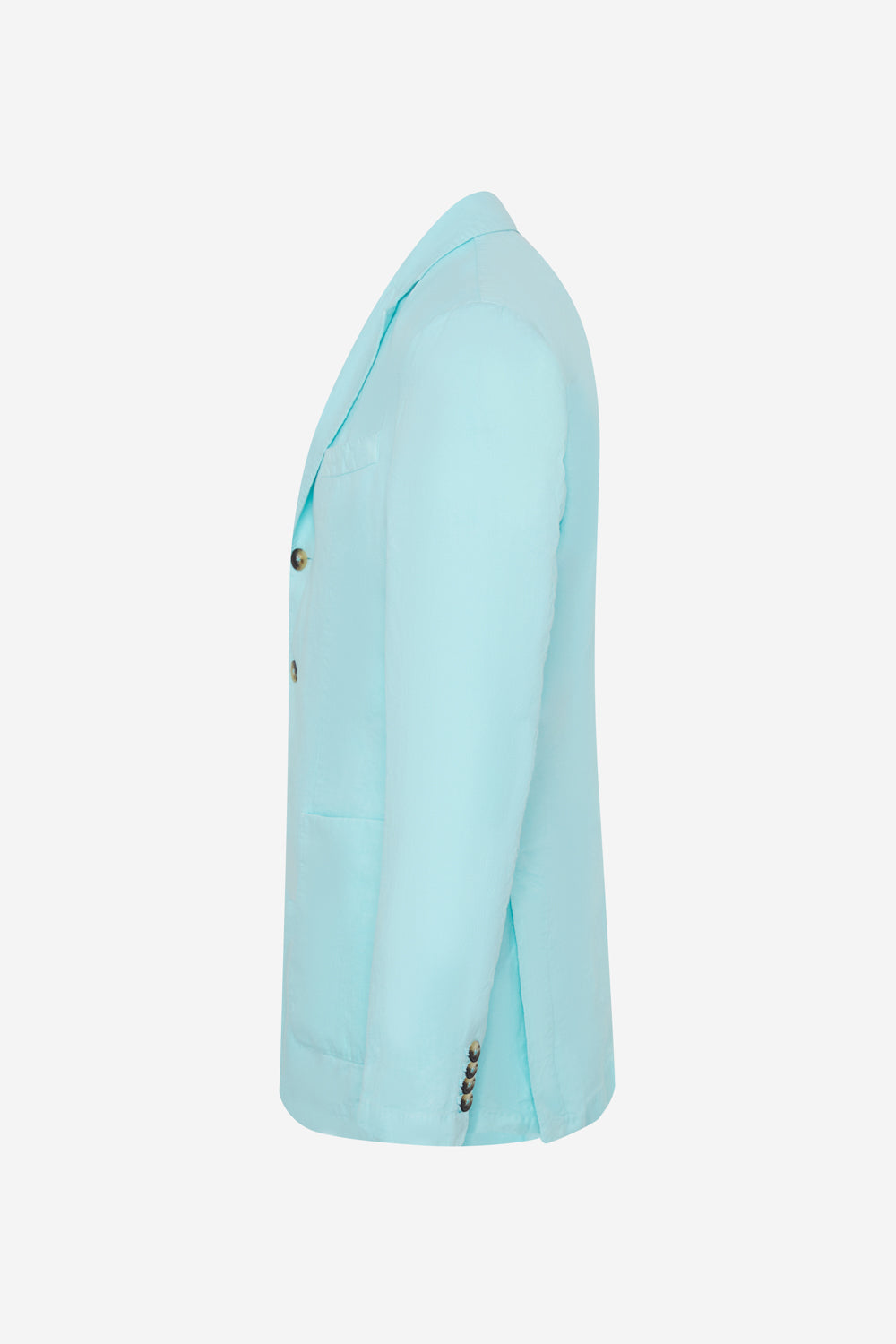 BLAZER LAPO EN CHANVRE TURQUOISE