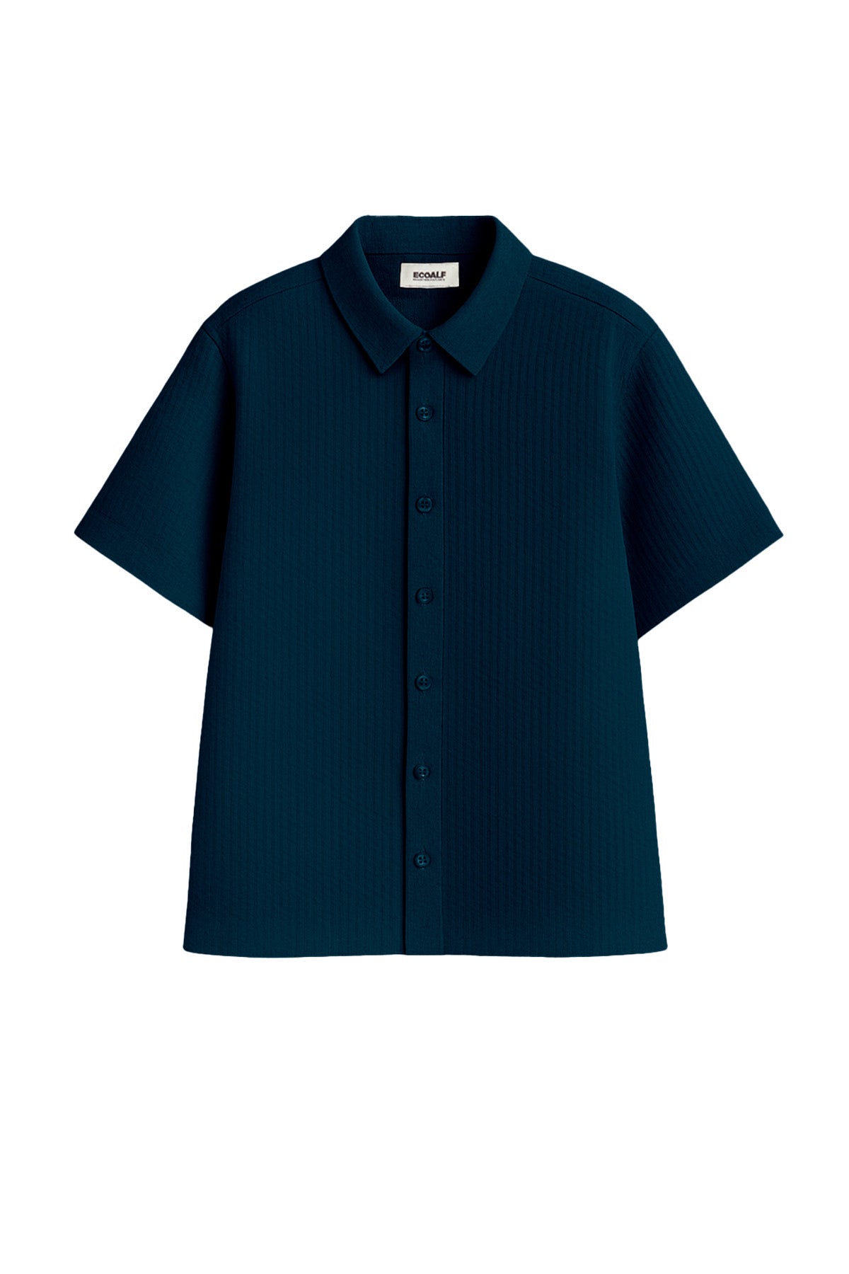 CHEMISE MELANIA EN SEERSUCKER BLEU MARINE
