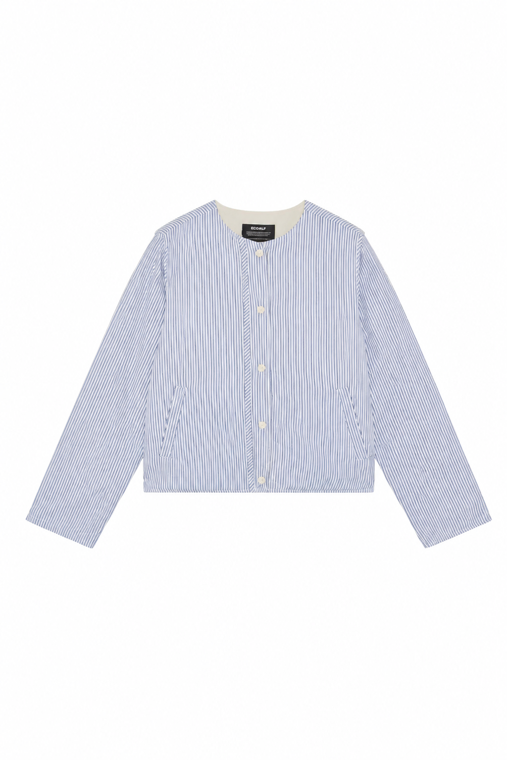 BLUE AND WHITE REVERSIBLE GABI JACKET
