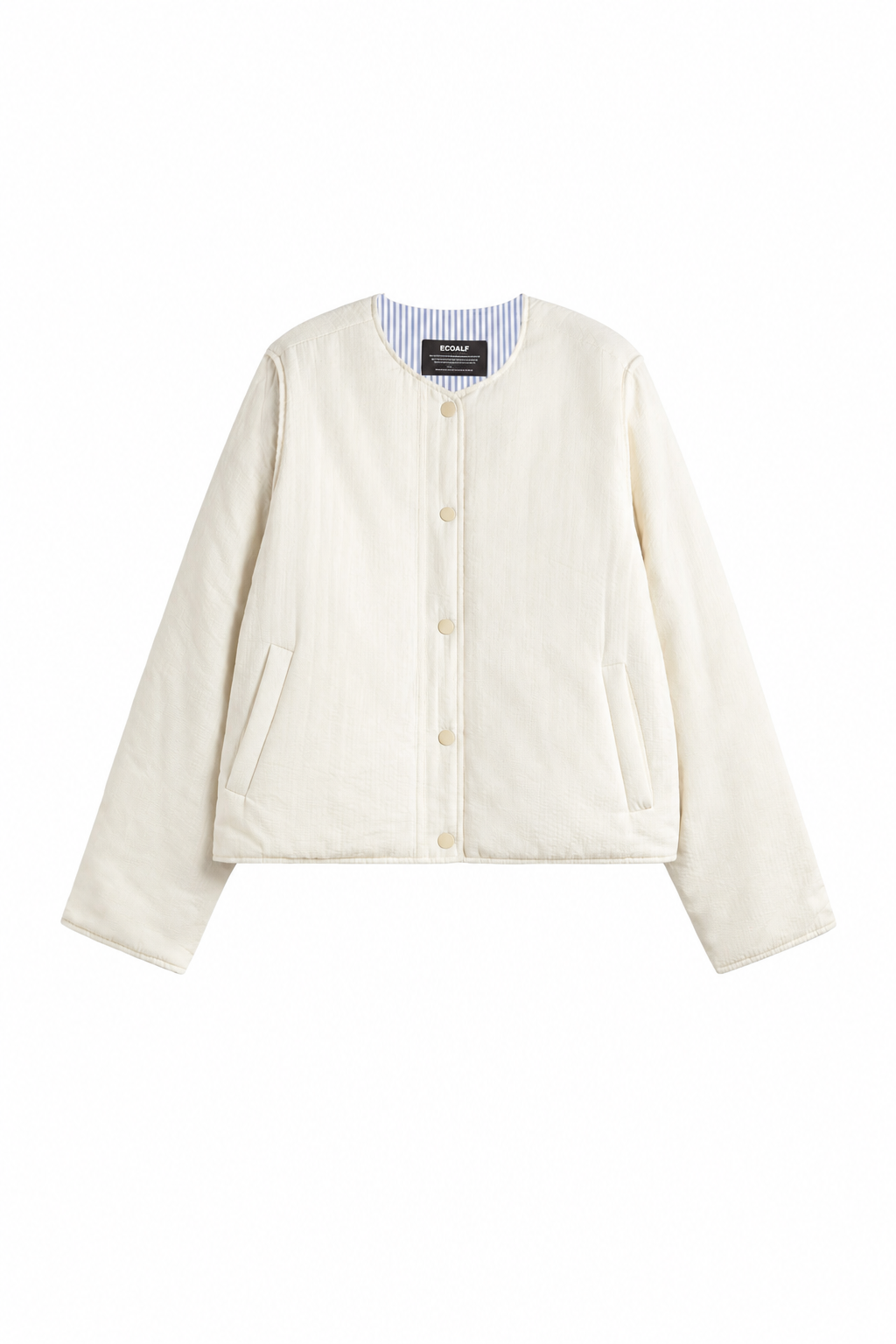 BLUE AND WHITE REVERSIBLE GABI JACKET