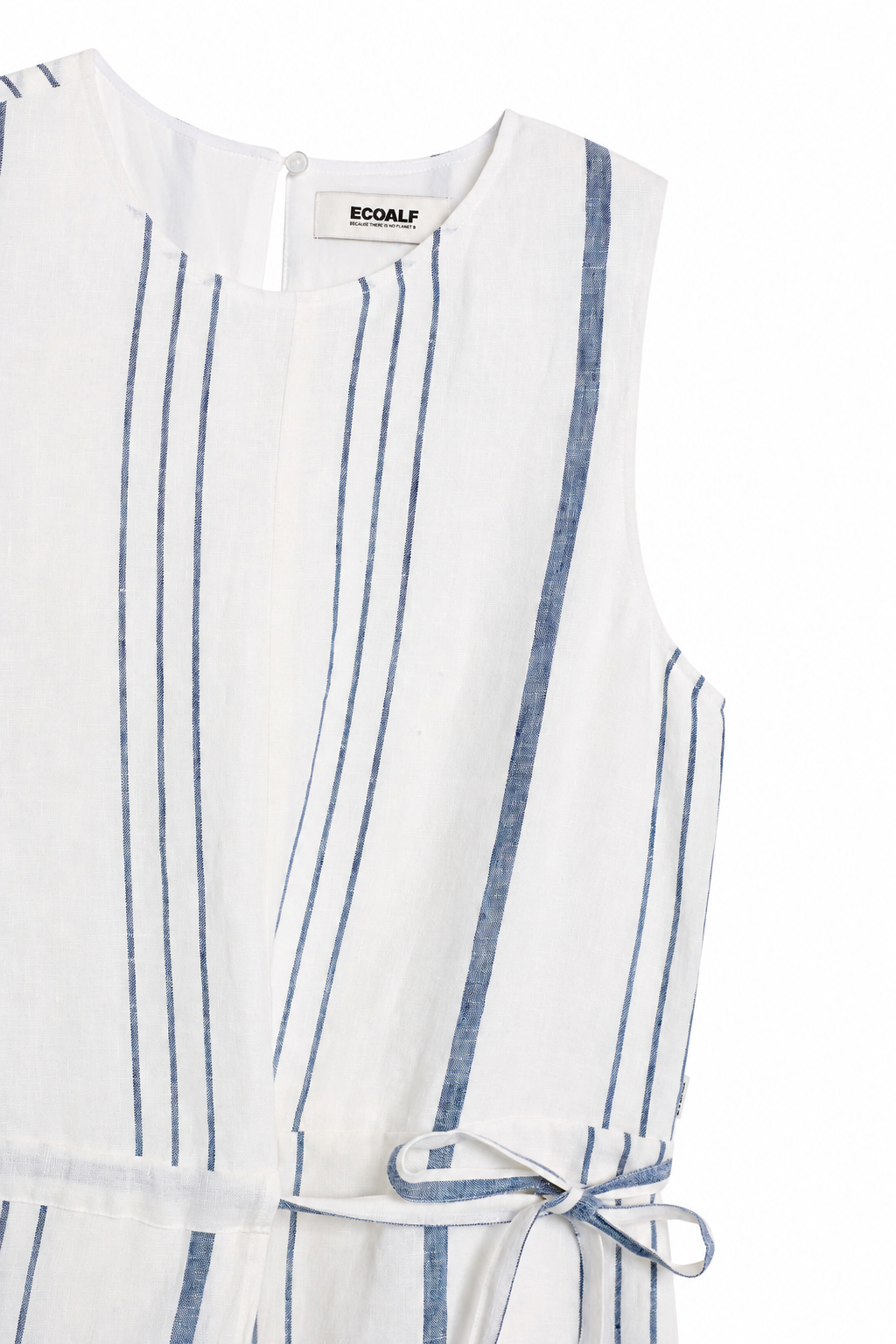 VESTIDO DE RAYAS ZOE BLANCO