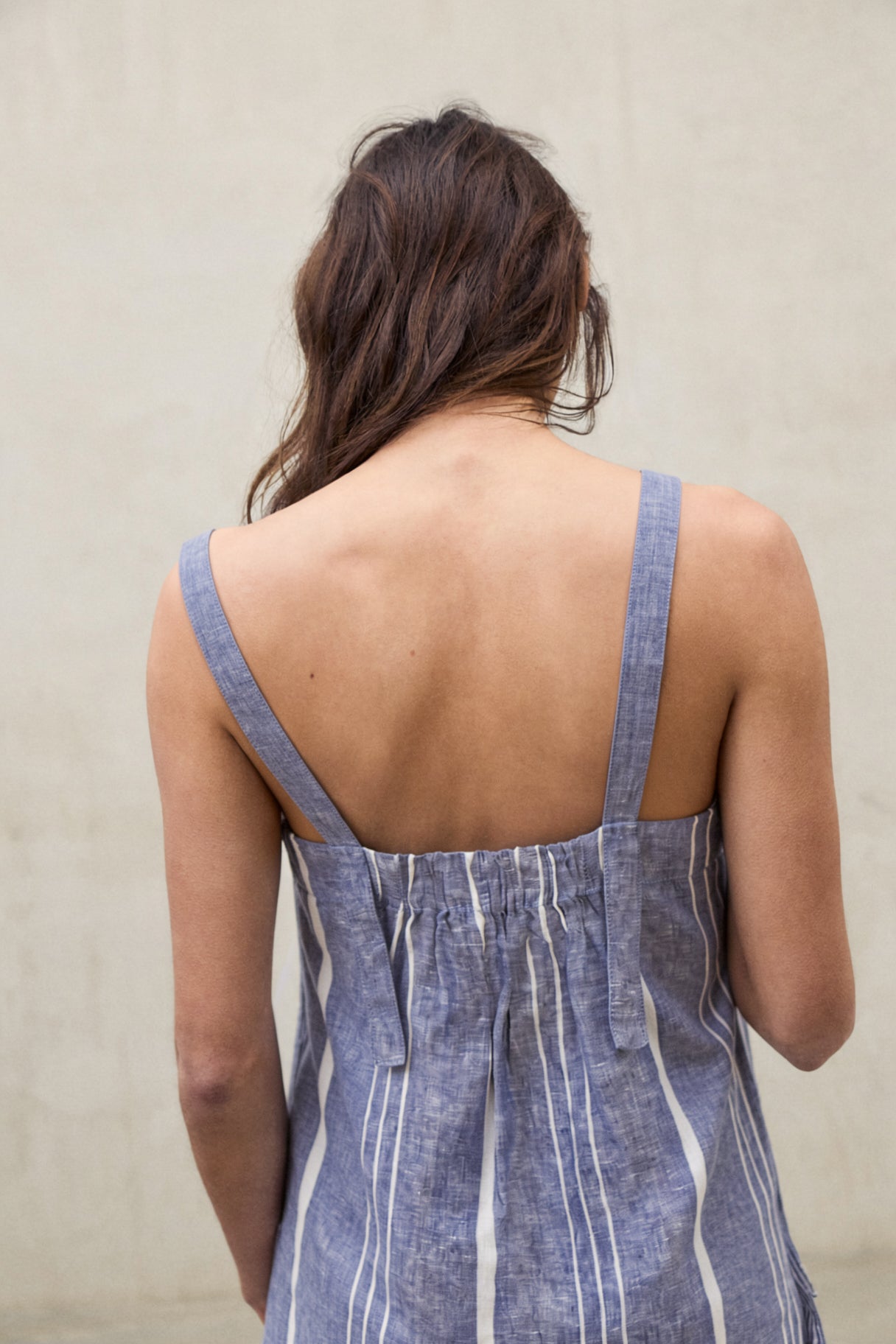 CAMISA DE RAYAS ARIA AZUL