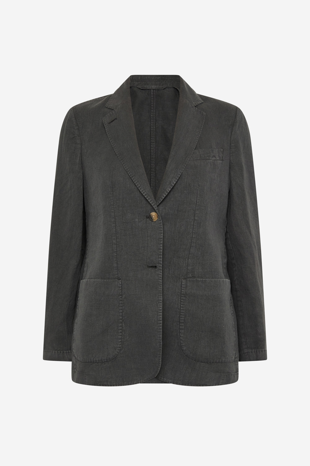 BLAZER HOJA GRIGIO SCURO IN CANAPA