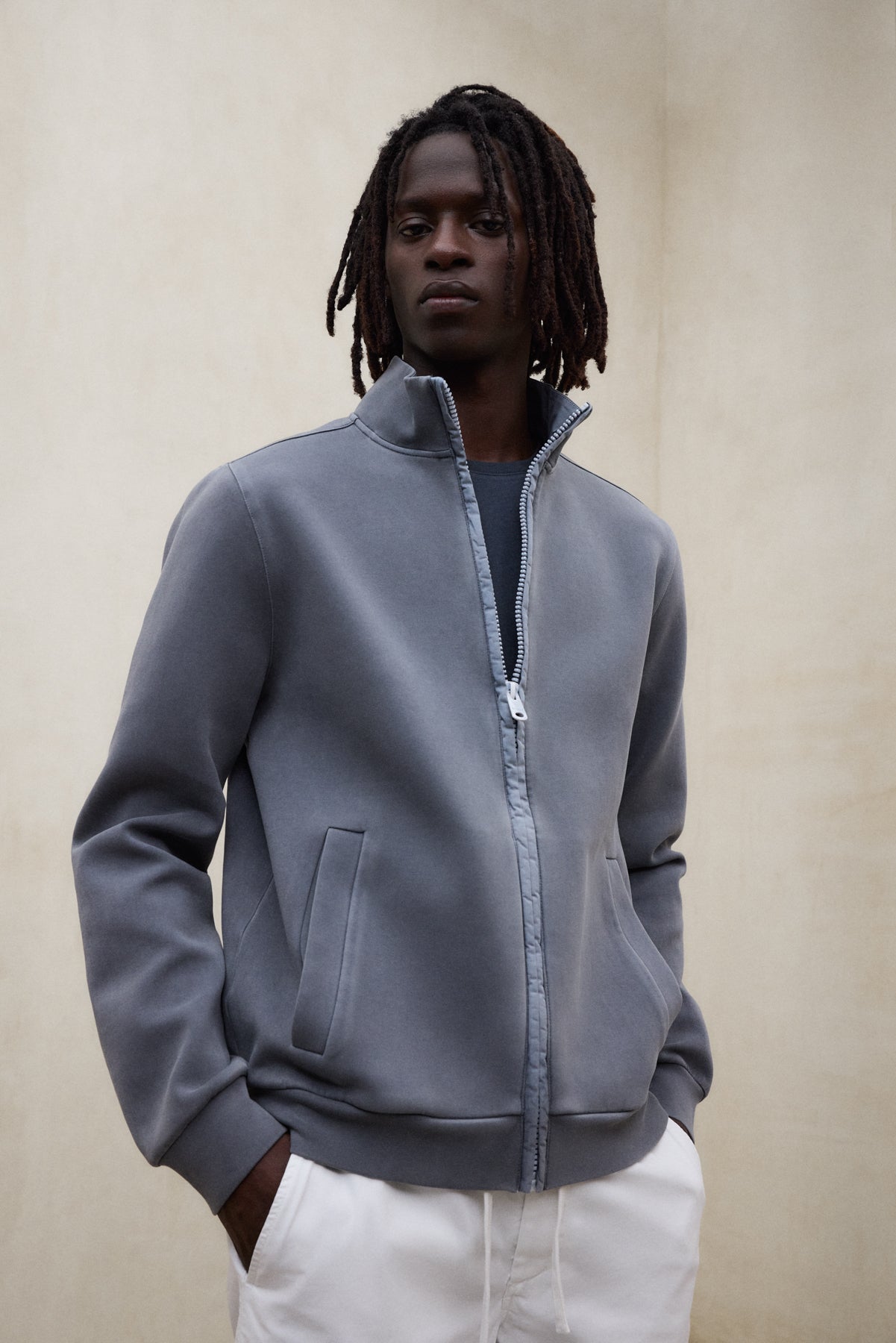 GUS DARK GREY NEOPRENE JACKET