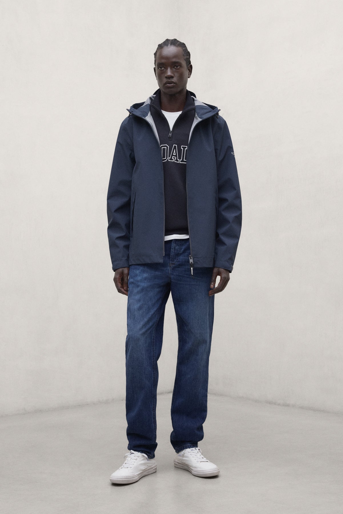 NAVY BLUE DILUVIO JACKET