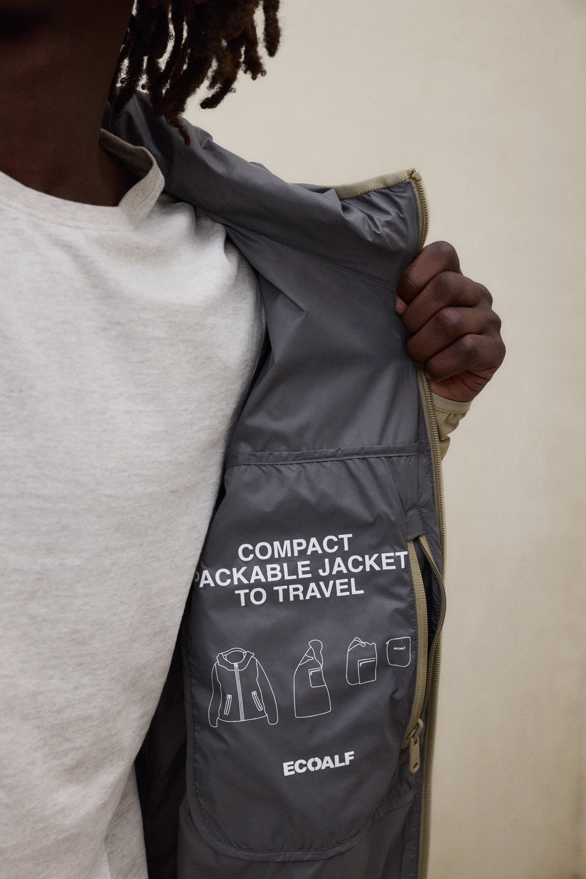 CAZADORA PACKABLE EOLI BEIGE