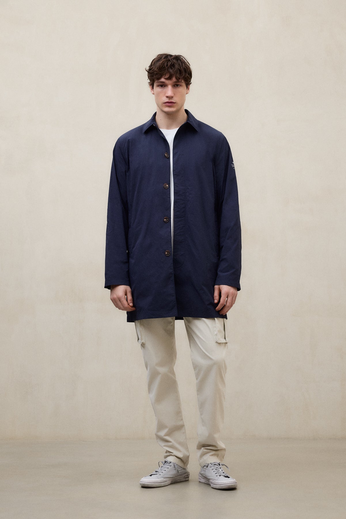 GABARDINA PACKABLE VESTAL AZUL MARINO