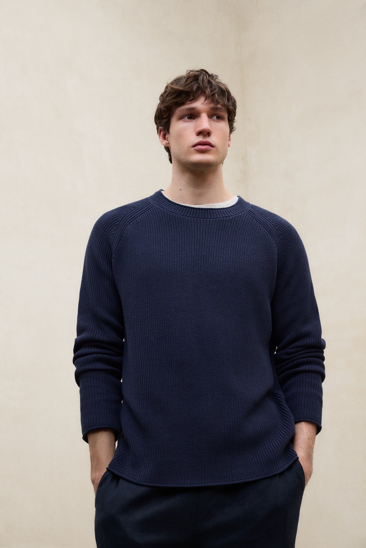 NAVY BLUE FAURE SWEATER