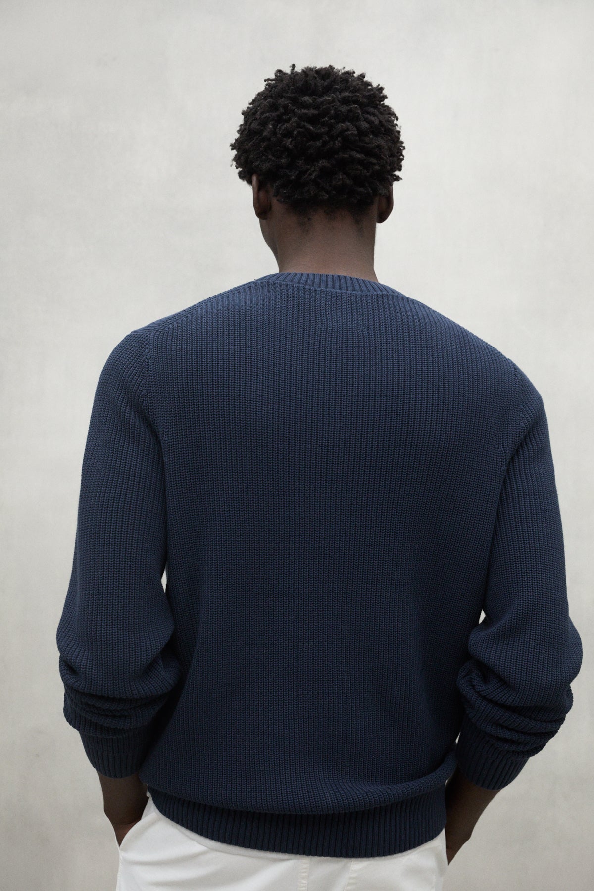PULL FICUS BLEU MARINE