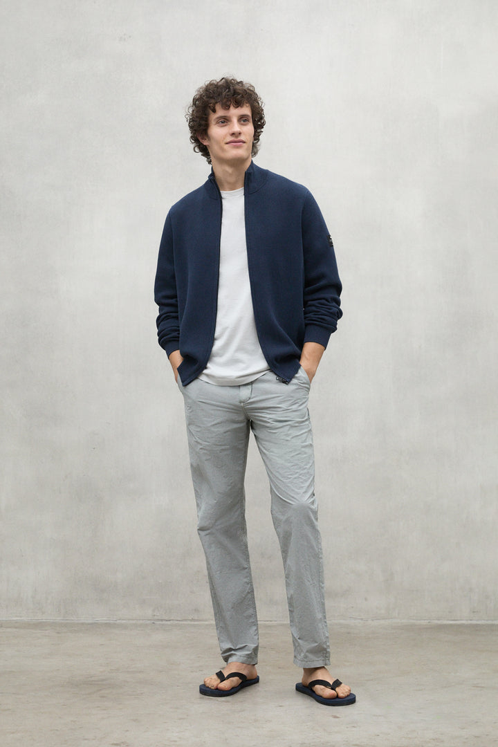 PULLOVER MANDARINA DUNKELBLAU