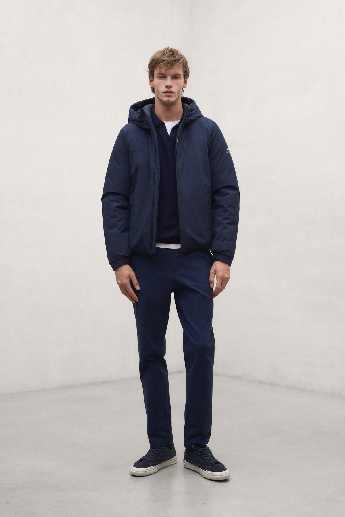 BAFI NAVY BLUE COTTON TROUSERS
