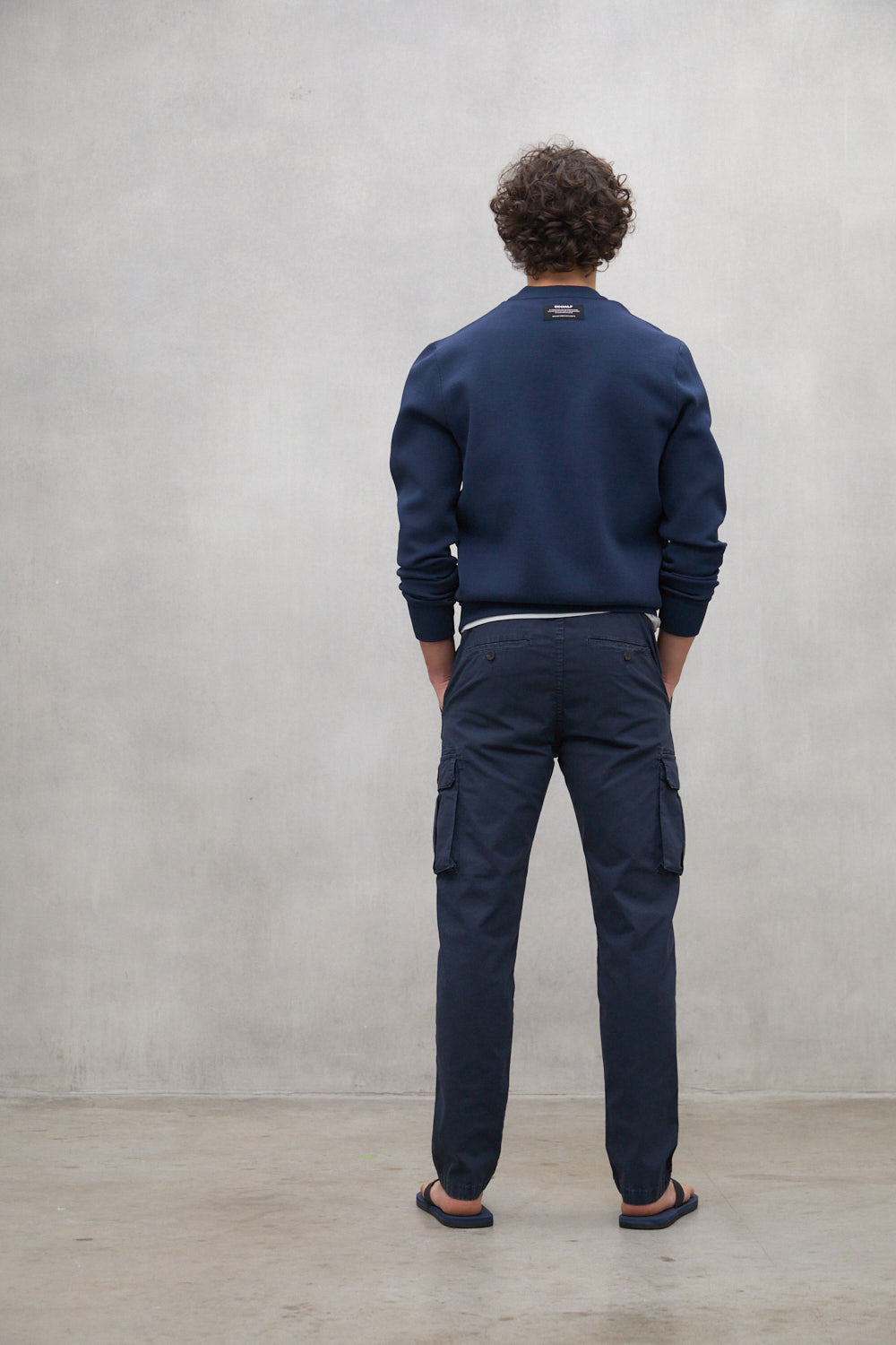 NAVY BLUE ETHICARGO TROUSERS