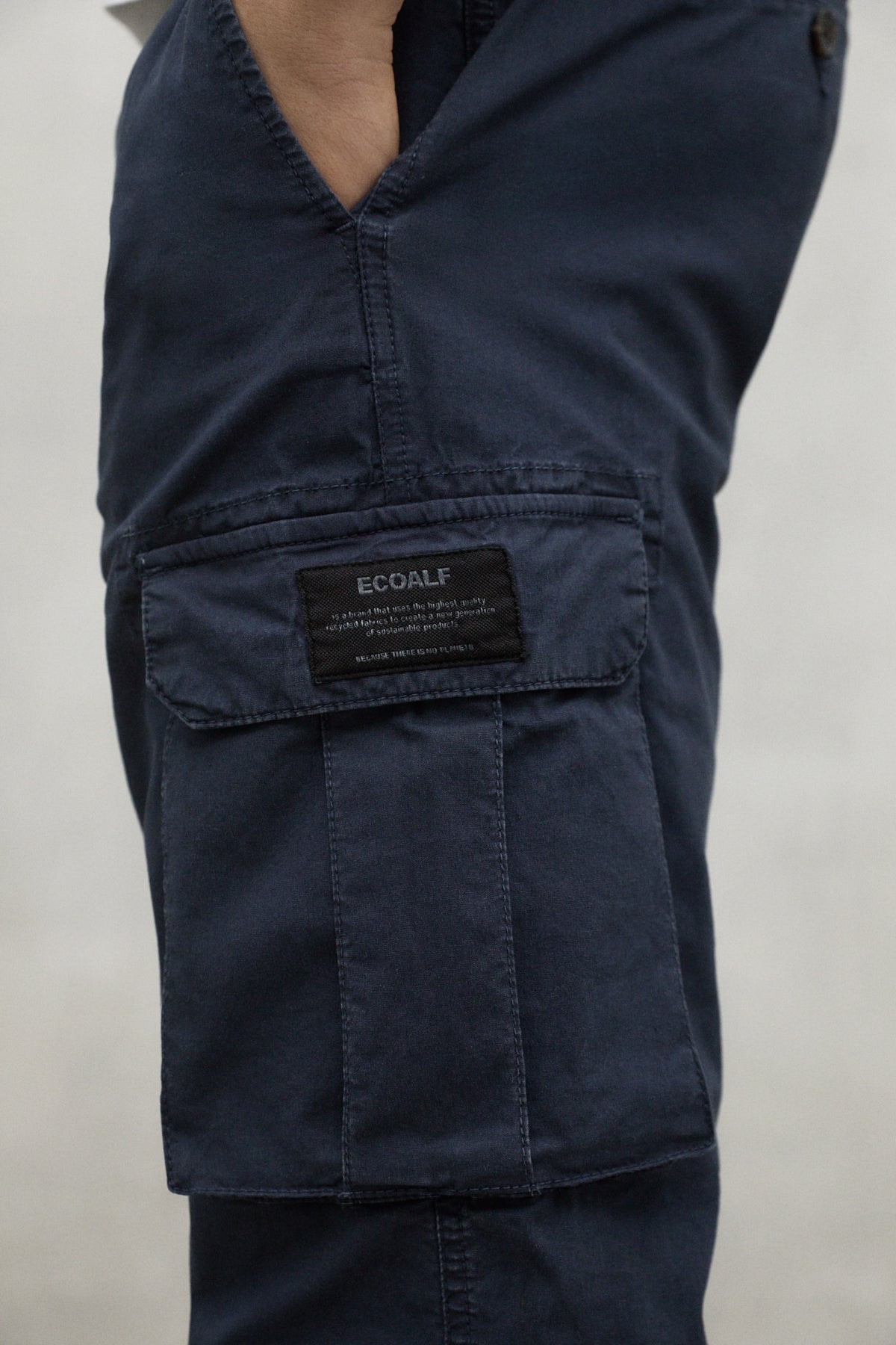 NAVY BLUE ETHICARGO TROUSERS