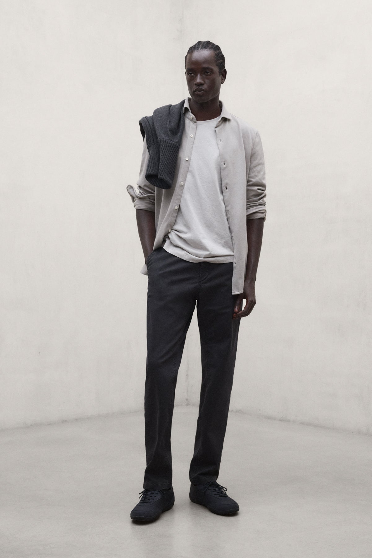 PANTALON ETHIWIN GRIS FONCÉ