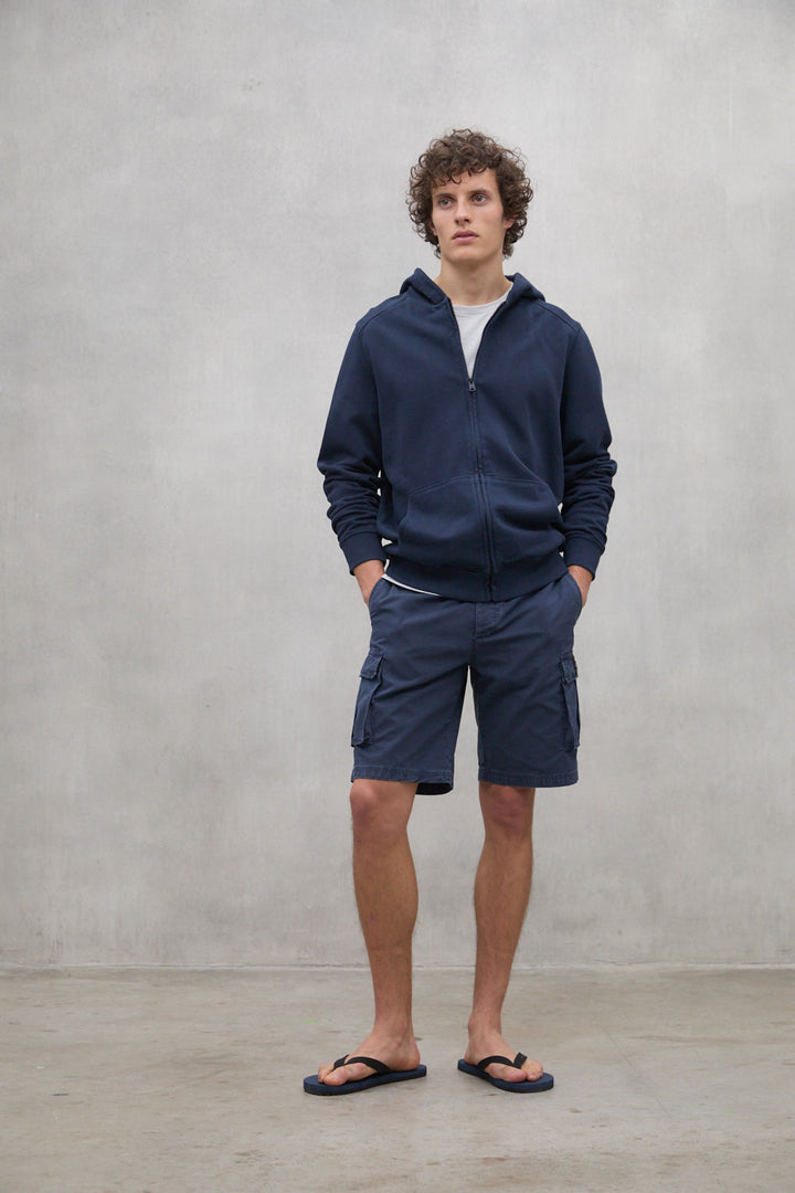 SHORT ETHICARGO BLEU MARINE