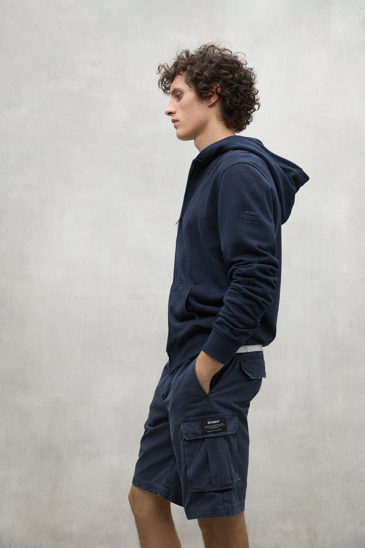 SHORT ETHICARGO BLEU MARINE