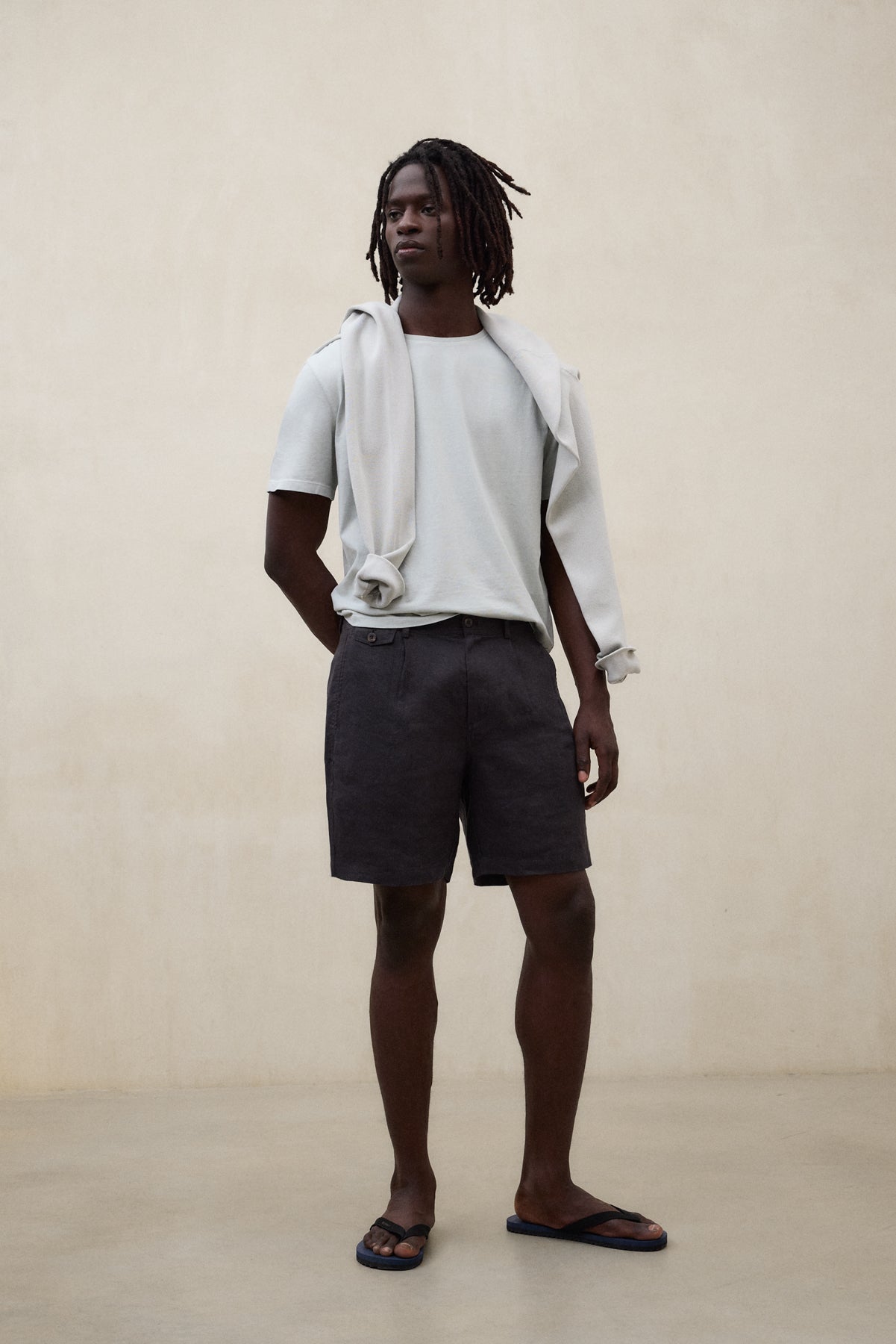 SHORT TIKA GRIS FONCÉ