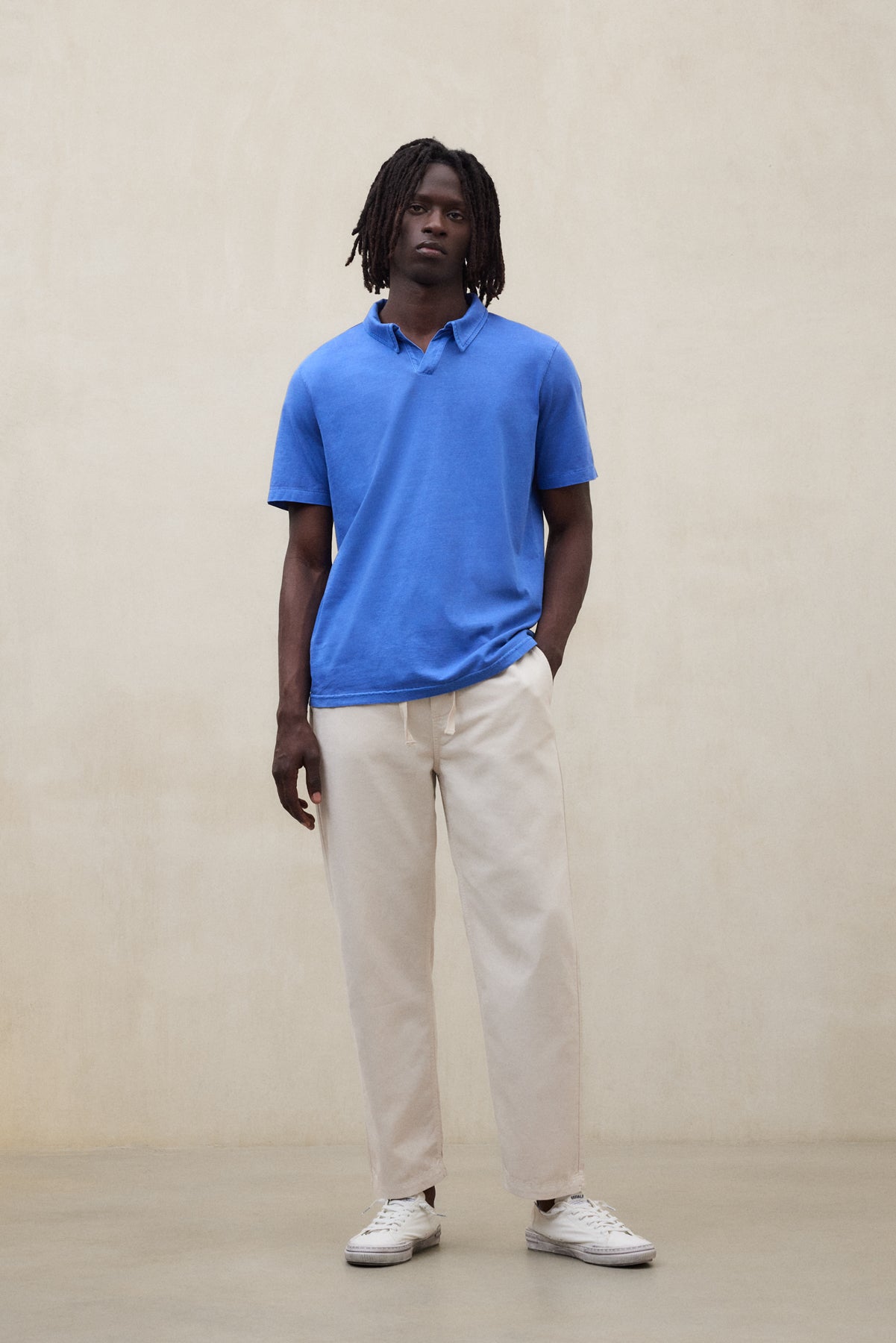 BLUE ENZO POLO SHIRT