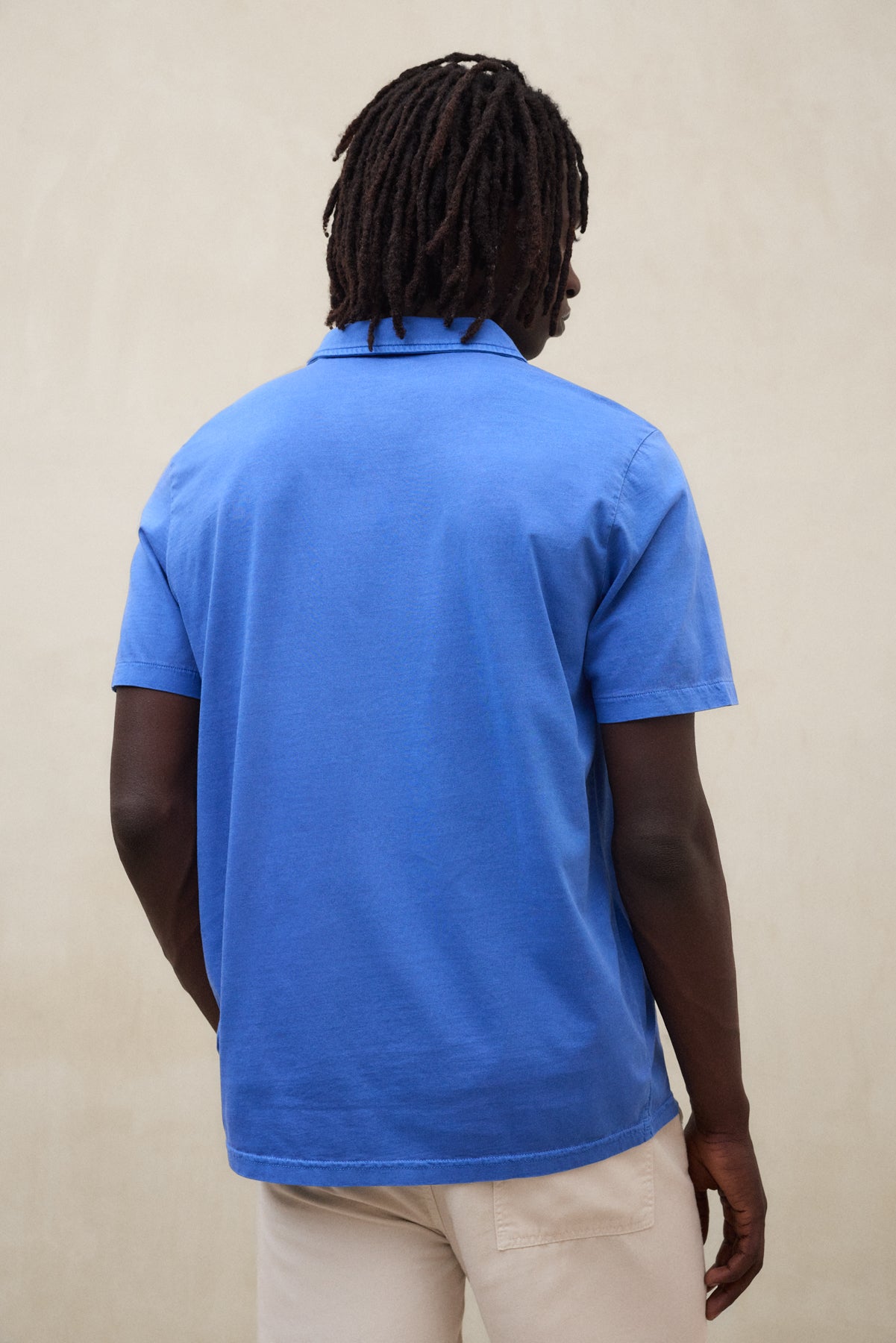 BLUE ENZO POLO SHIRT