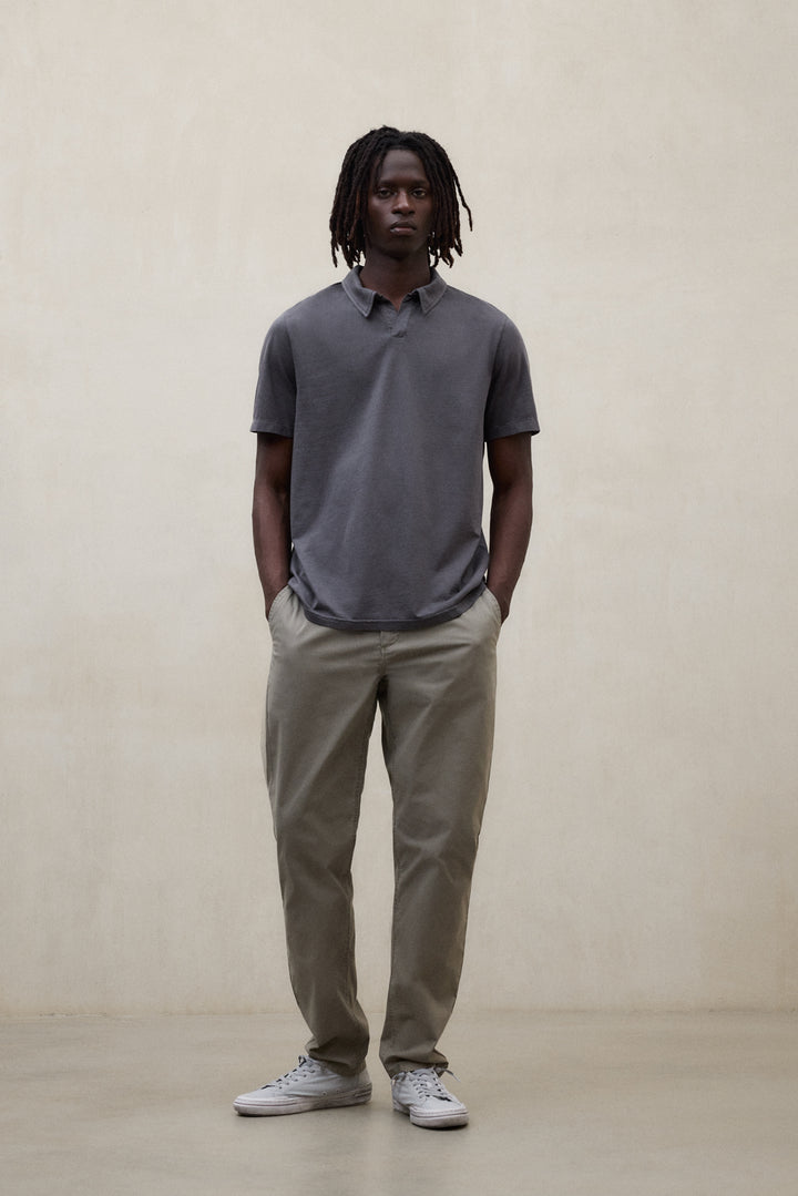 POLO ENZO GRIS OSCURO