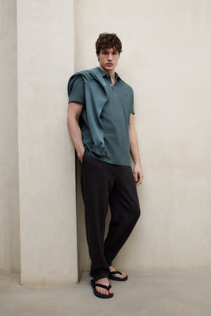 POLOSHIRT SIMON GRÜN