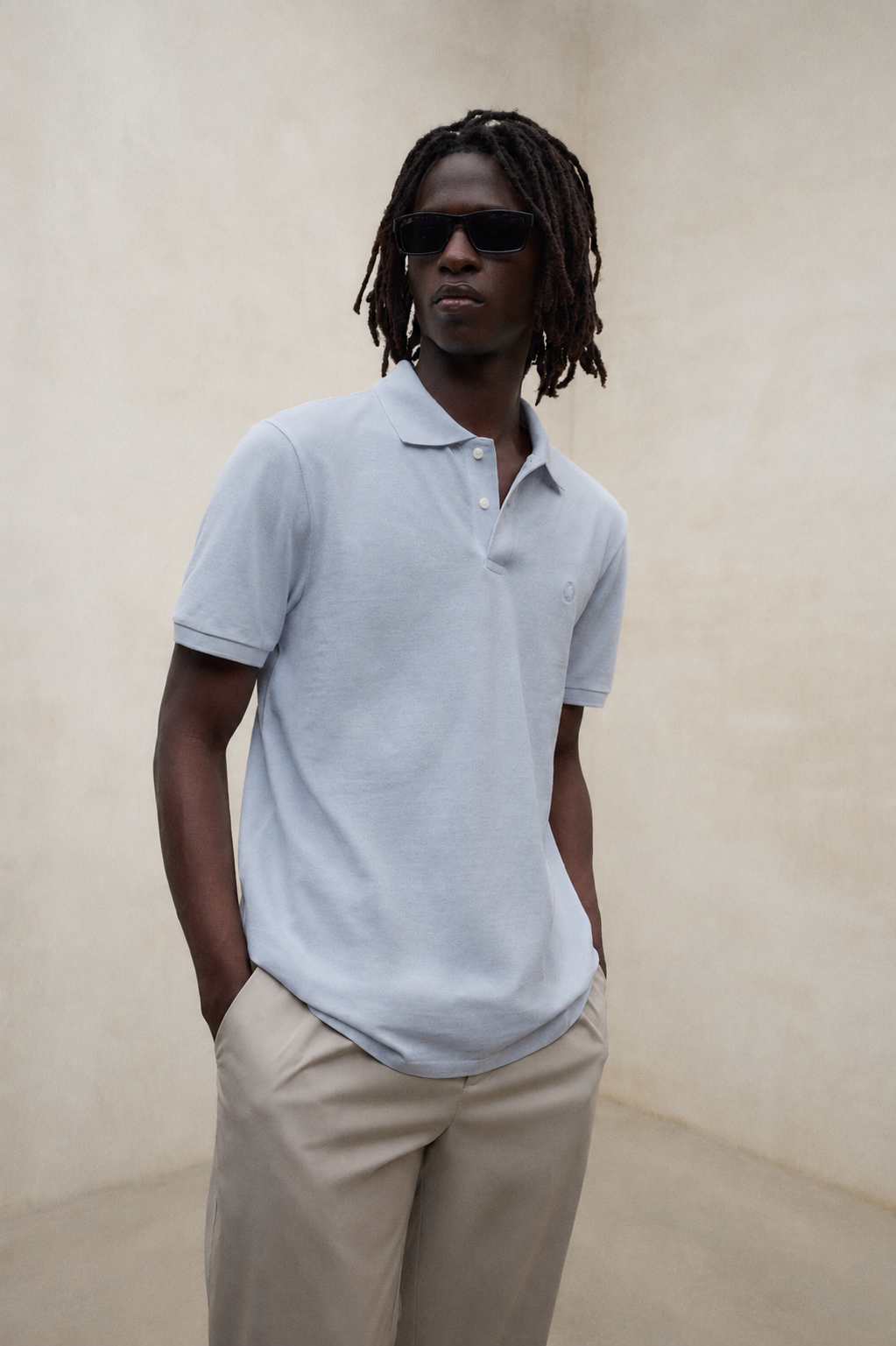 TEDAN-POLOSHIRT HELLBLAU