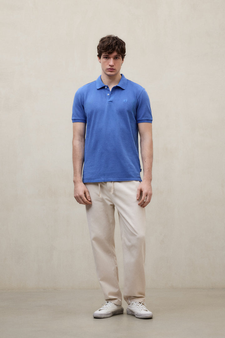 POLO PIQUÉ TEDAN AZUL