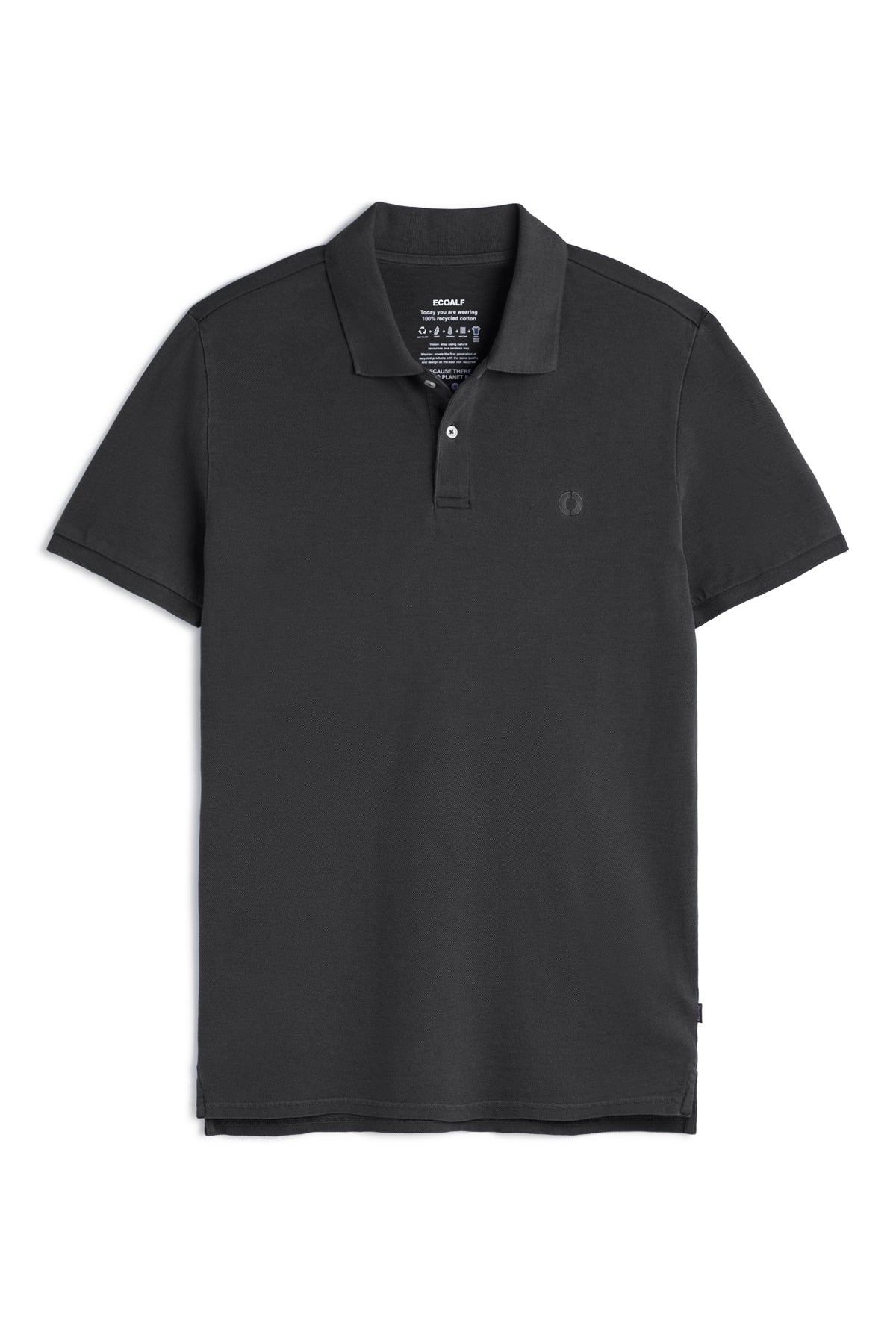 PIQUÉ-POLOSHIRT TEDAN DUNKELGRAU