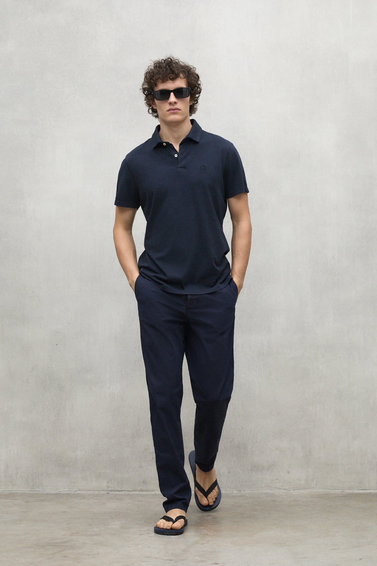 POLO JERSEY THEO AZUL MARINO