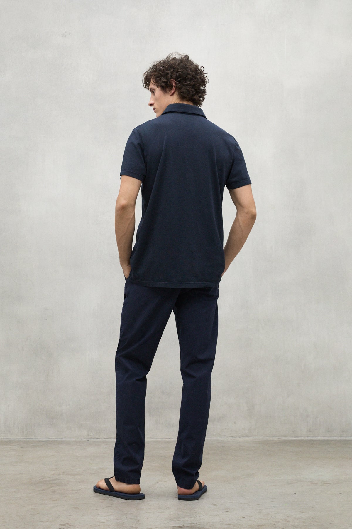 POLO JERSEY THEO AZUL MARINO