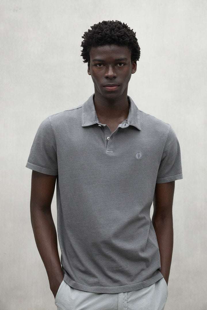 THEO DARK GREY POLO JERSEY