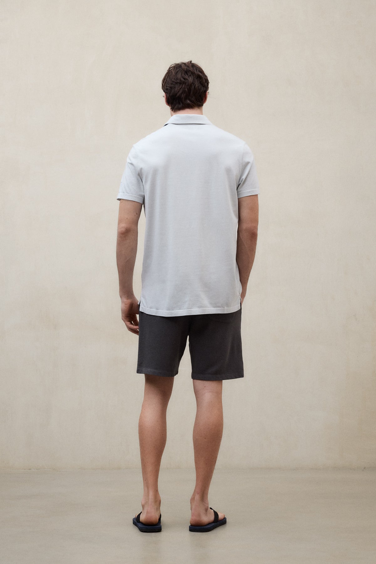 THEO STRICKPOLO IN HELLBLAU
