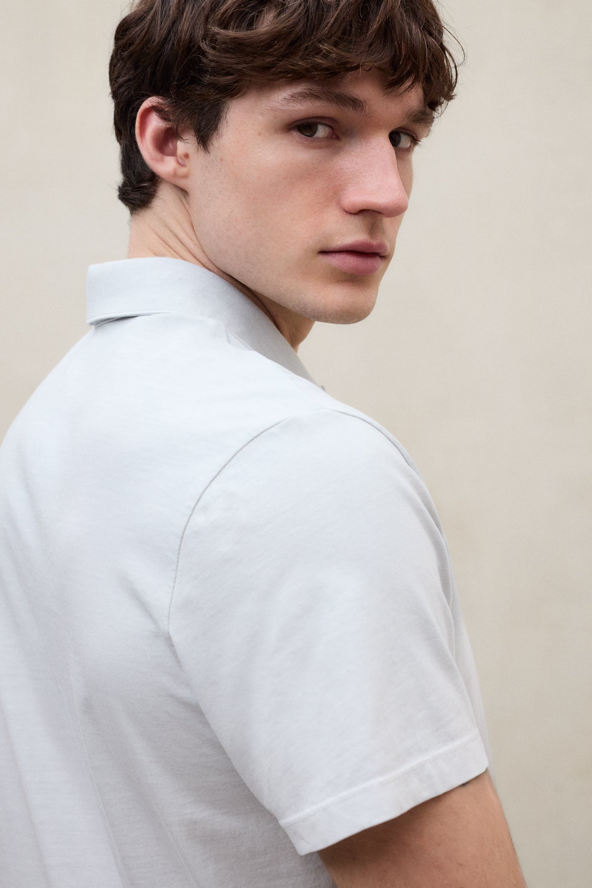 THEO LIGHT BLUE KNIT POLO SHIRT