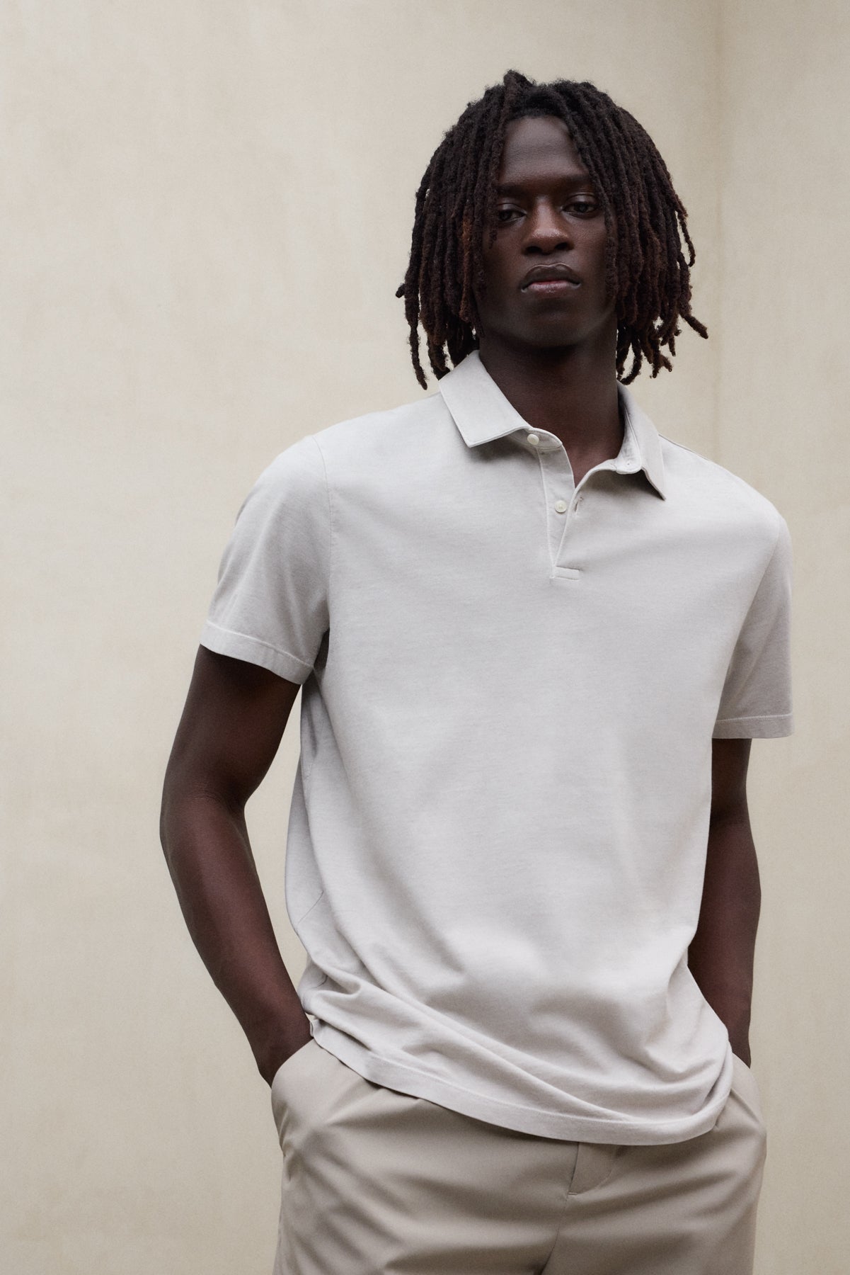 POLO IN MAGLIA THEO GRIGIO
