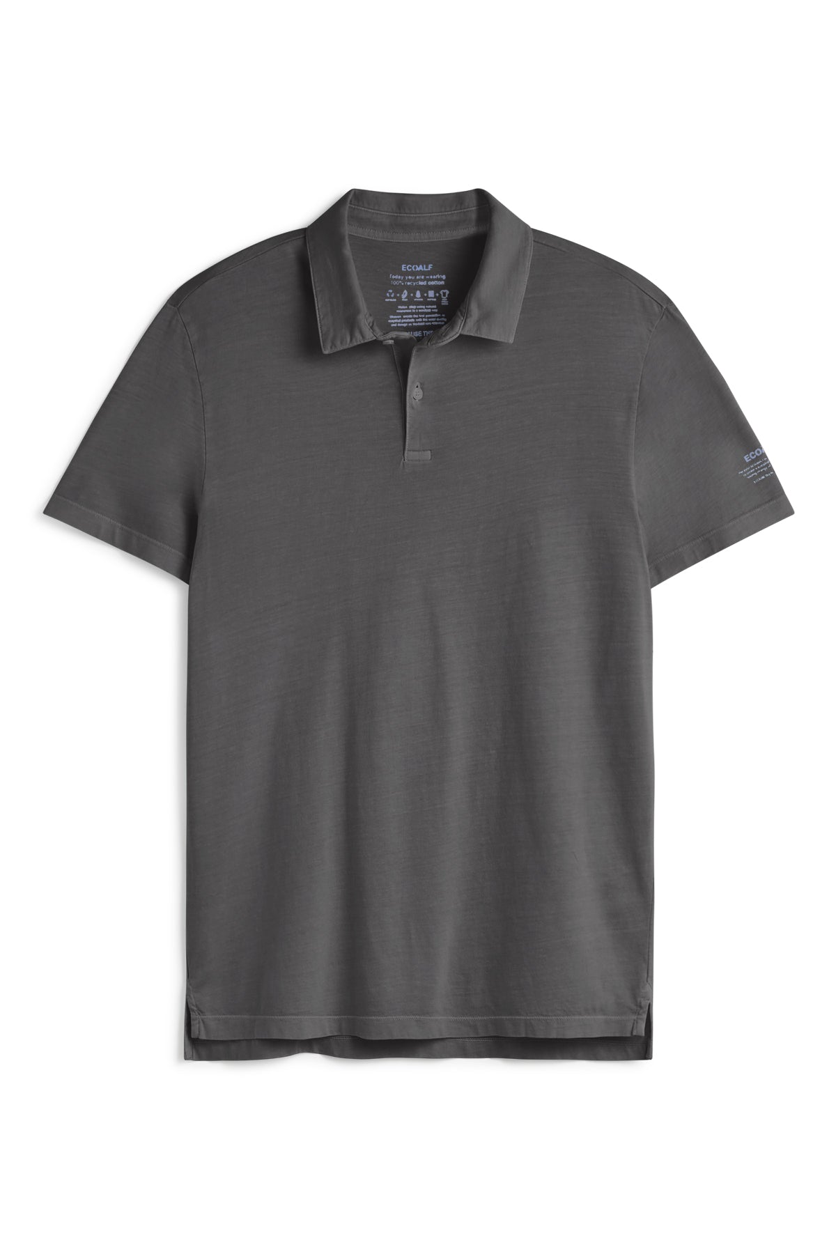 THEO DARK GREY KNIT POLO SHIRT