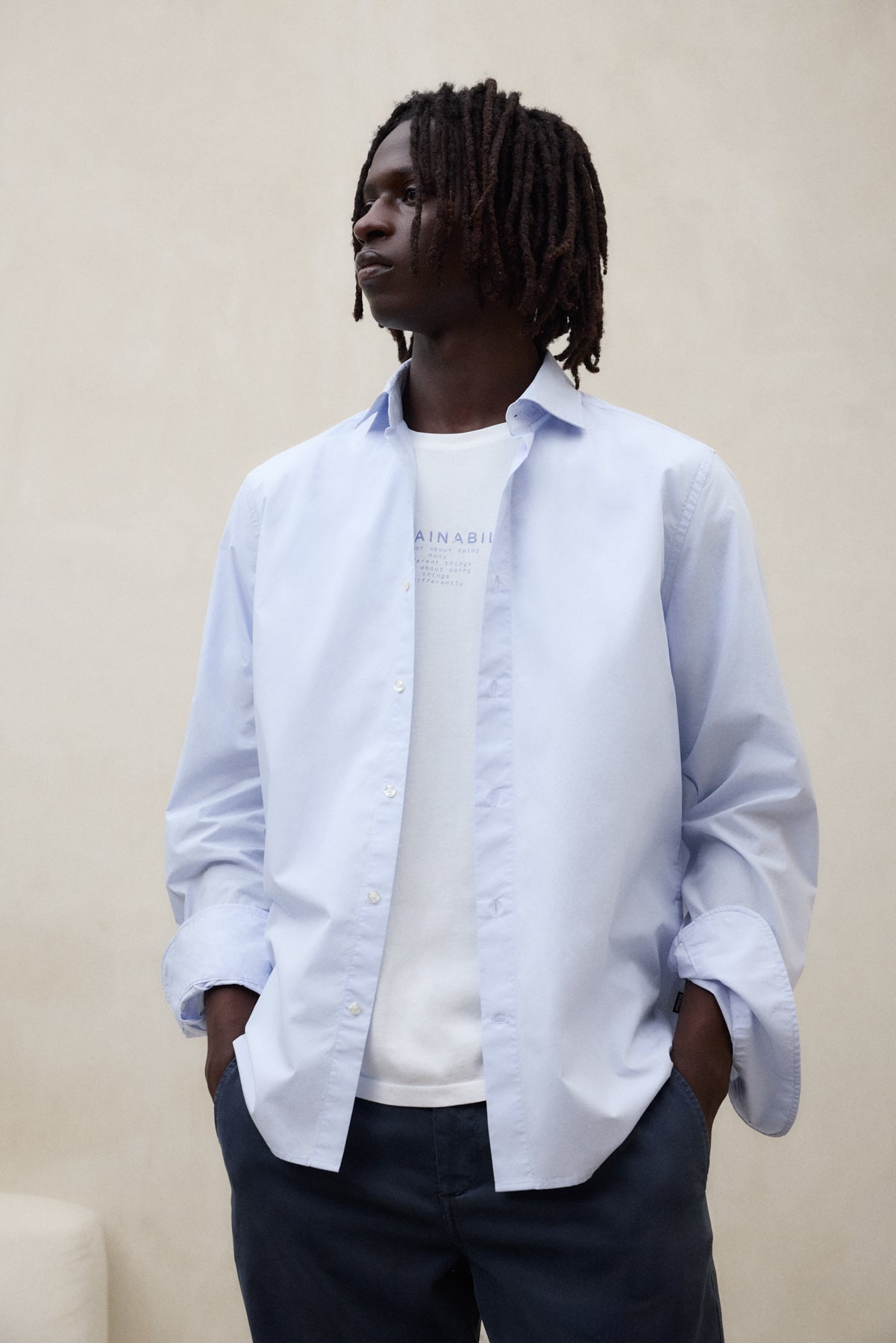 LIGHT BLUE ALFREDO SHIRT