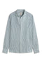 STRIPED GREEN ALFREDO LINEN SHIRT