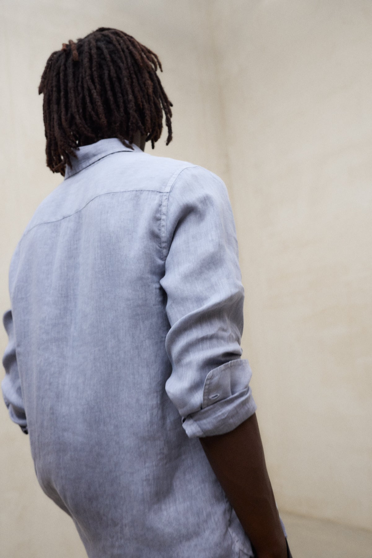 BLUE ALFREDO LINEN SHIRT