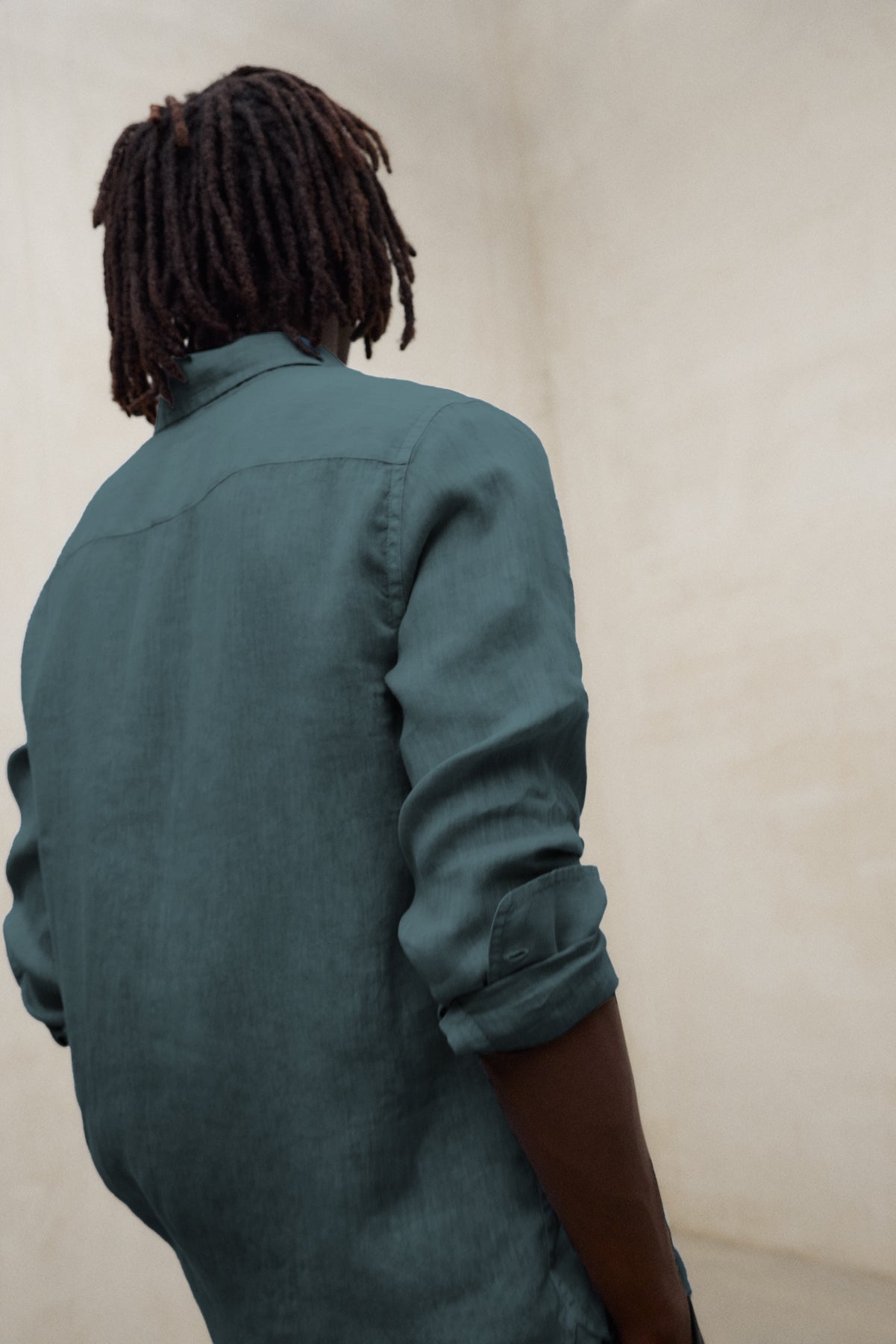 CAMISA ALFREDO DE LINO VERDE