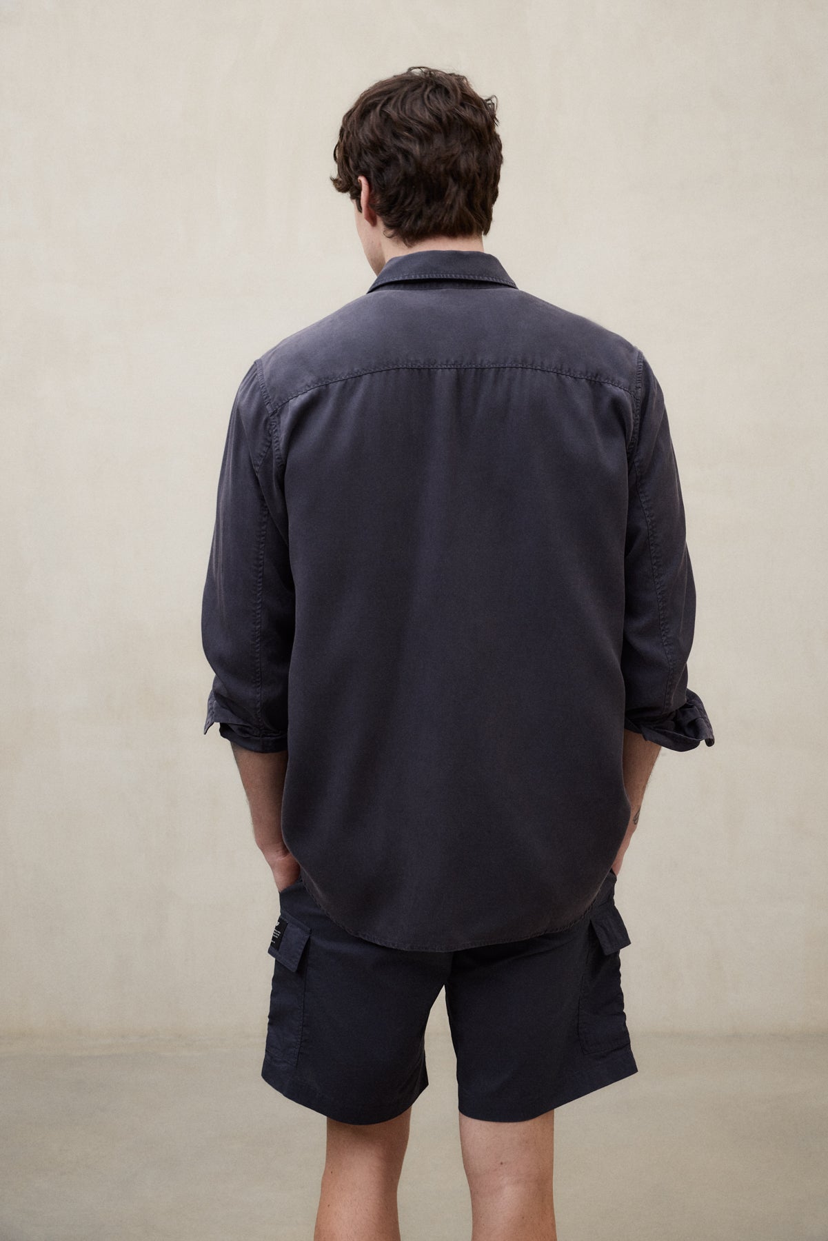 TENCEL-HEMD ANTEJO MARINEBLAU
