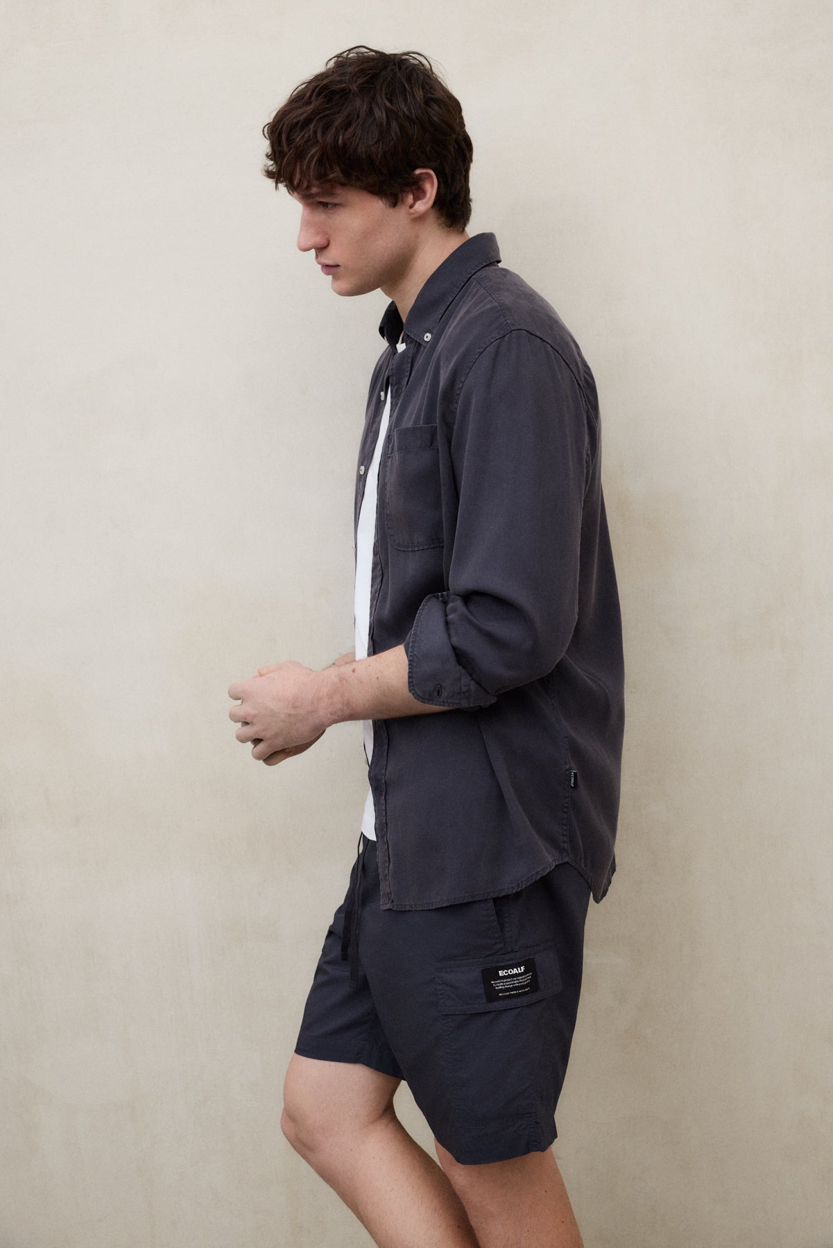 TENCEL-HEMD ANTEJO MARINEBLAU