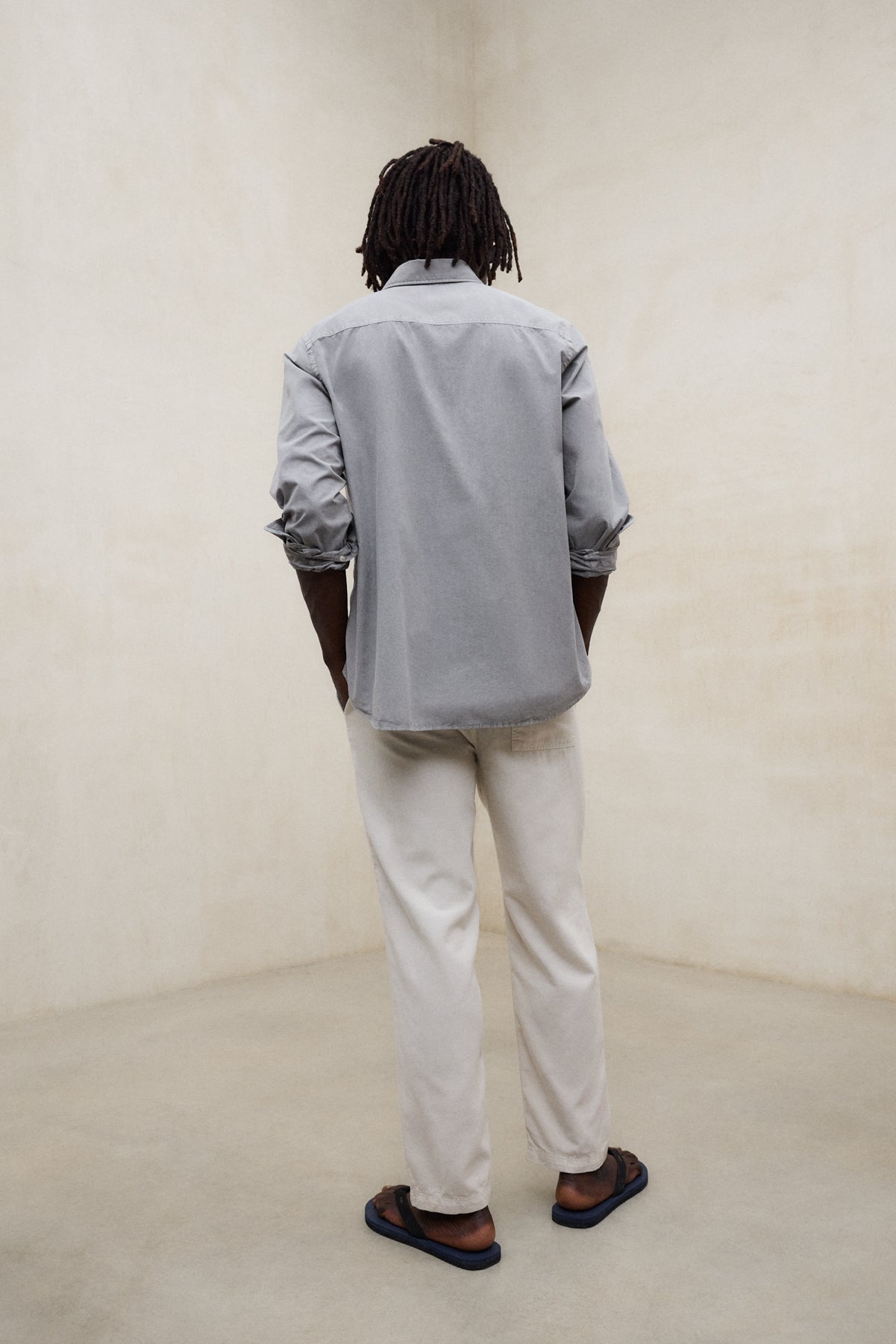 DARK GREY ANTEJO POPLIN SHIRT