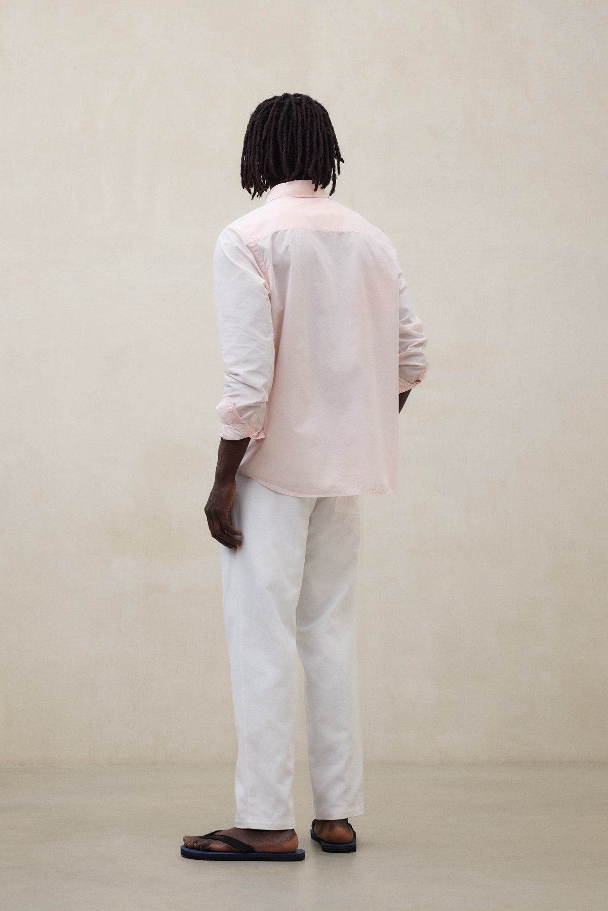 CAMISA ANTEJO DE POPELÍN ROSA