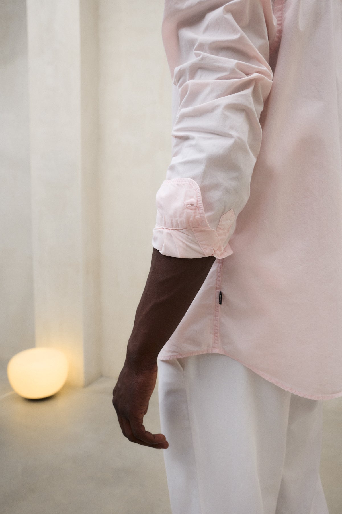 CAMISA ANTEJO DE POPELÍN ROSA