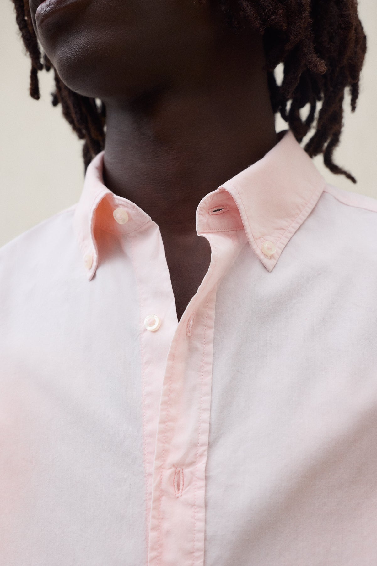 CHEMISE ANTEJO EN POPELINE ROSE