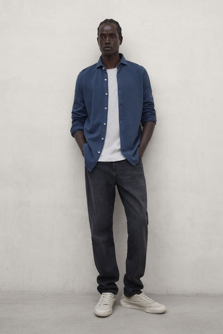 HEMD GOTHAM BLAU