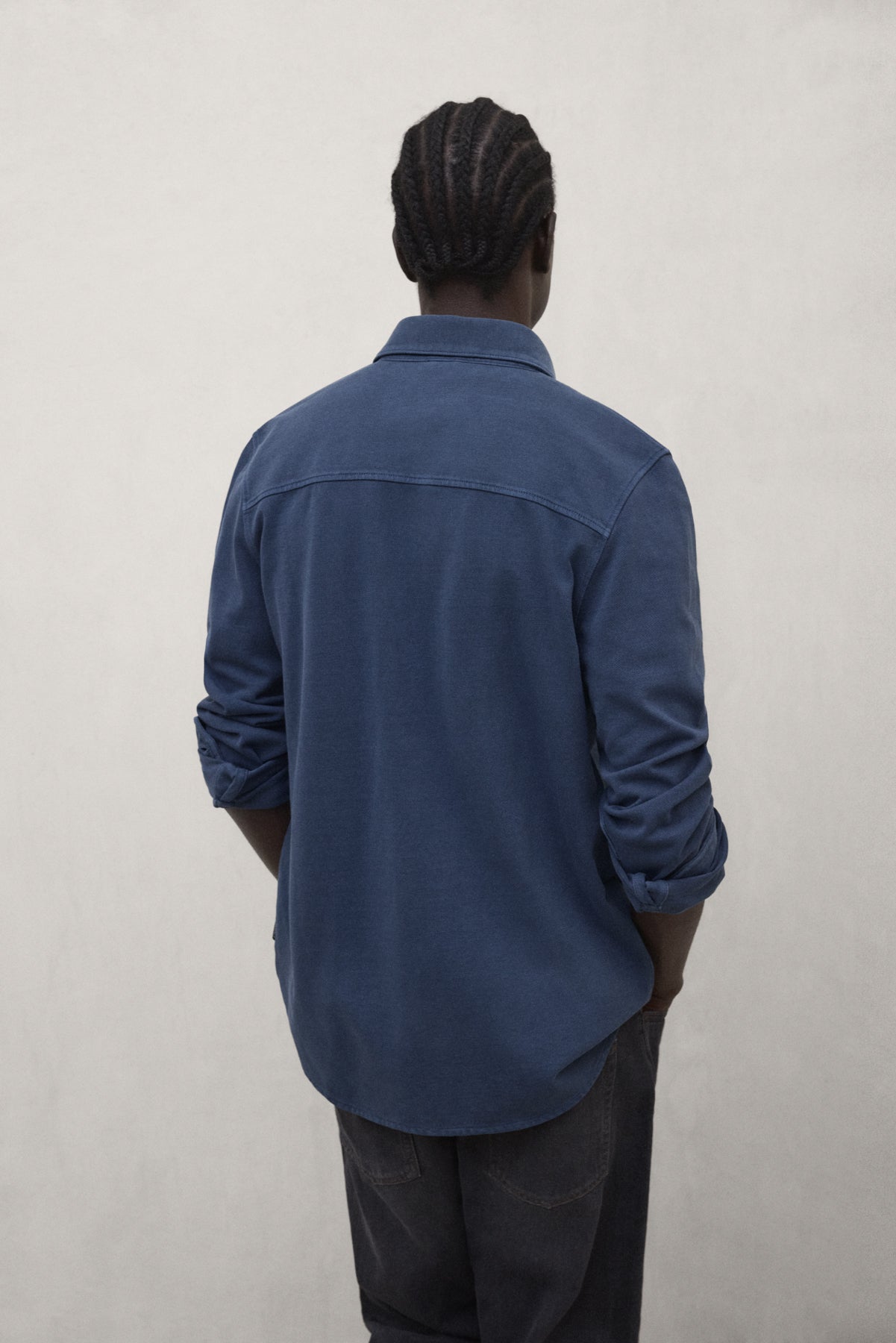 HEMD GOTHAM BLAU